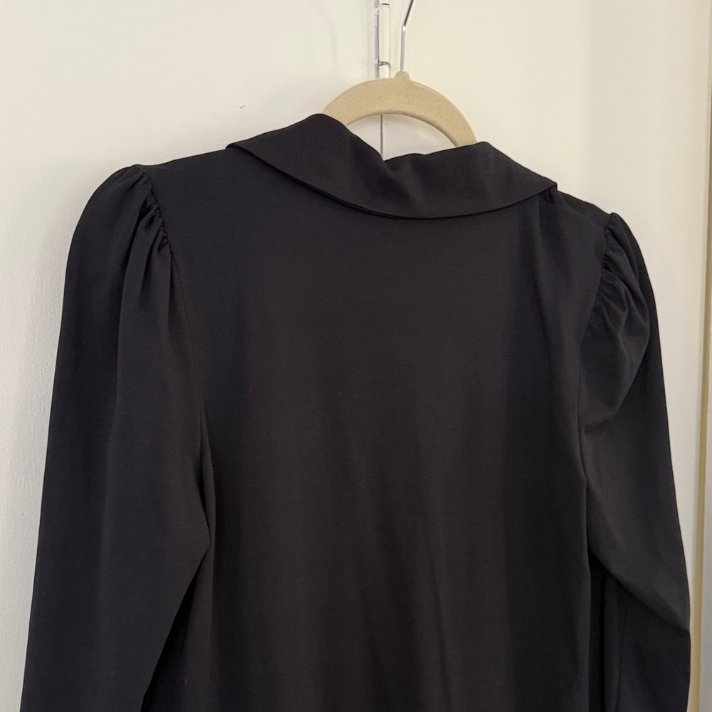 Lilly Pulitzer Brickell Dress UPF 50+ Black Collared Long Sleeve Size Medium - Picture 8 of 9